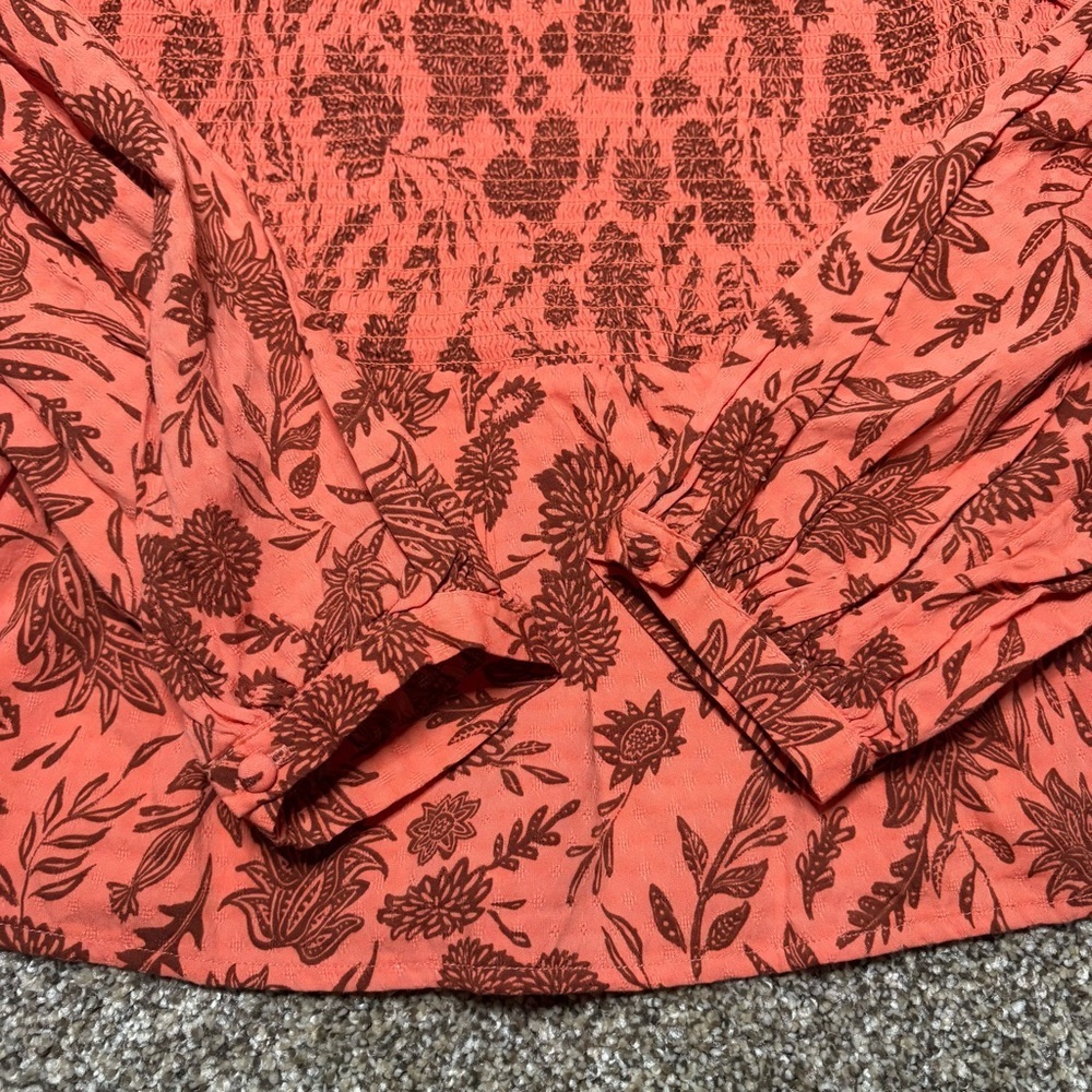 Universal Thread Coral Patterned Blouse - Picture 3 of 12